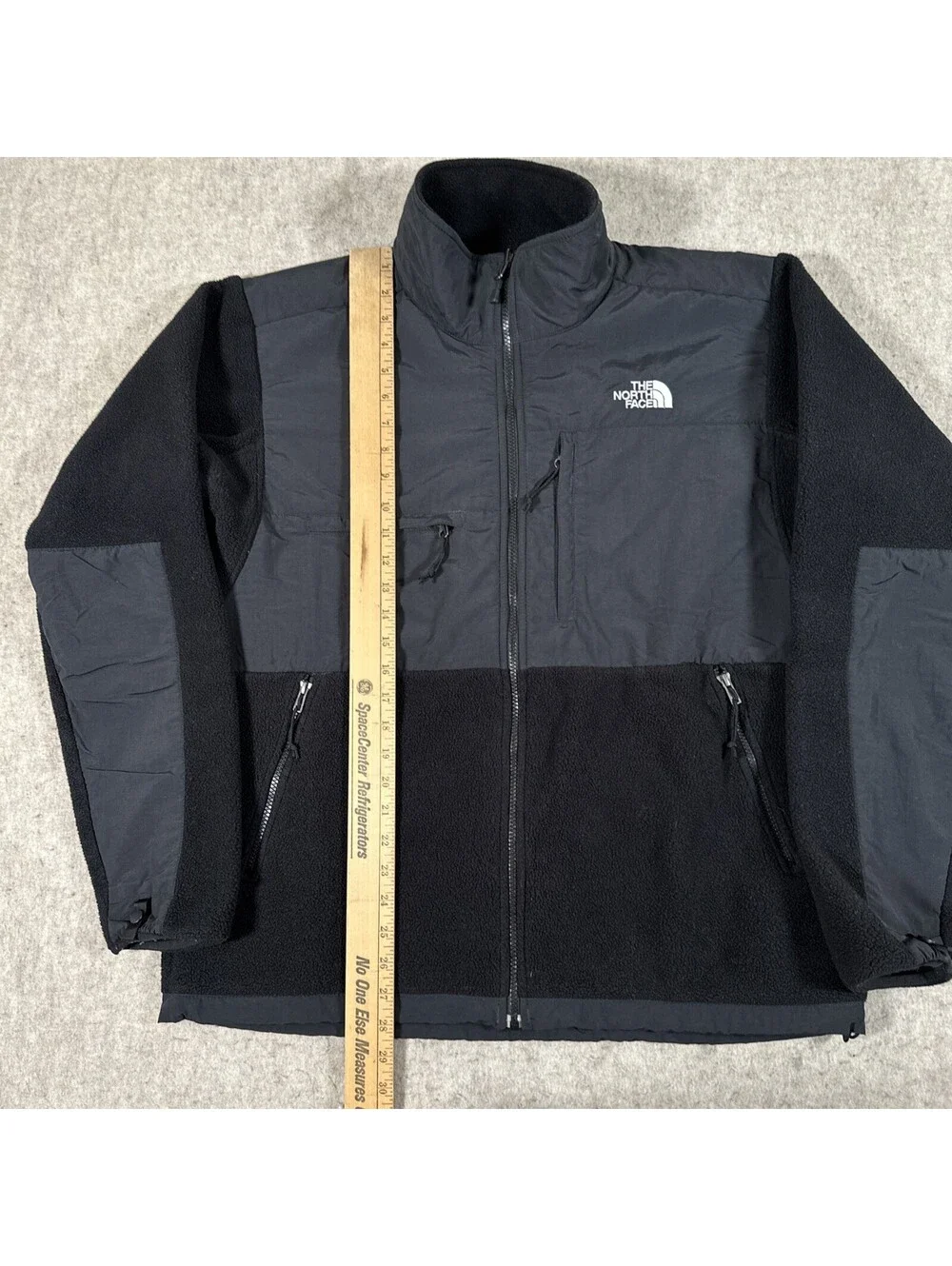 The North Face Jacket Men’s Large Black Denali Full Zip Polartec Fleece Hiking